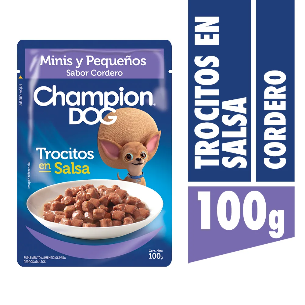 Sachet Champion Dog Razas Peq. Cordero 24x