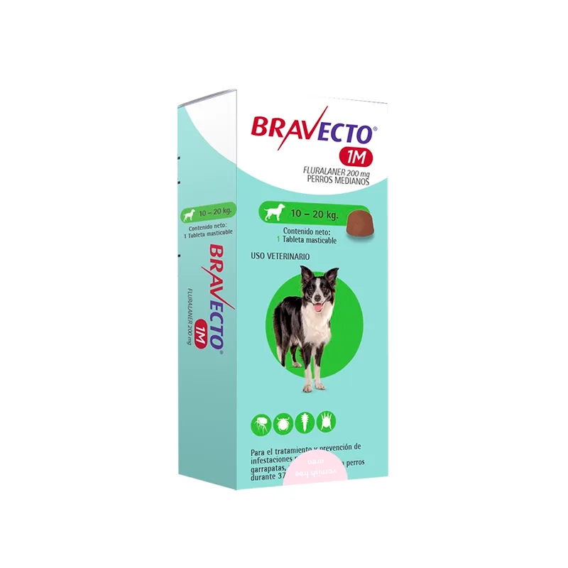 Bravecto Perro Antipulgas y Garrapatas 10 a