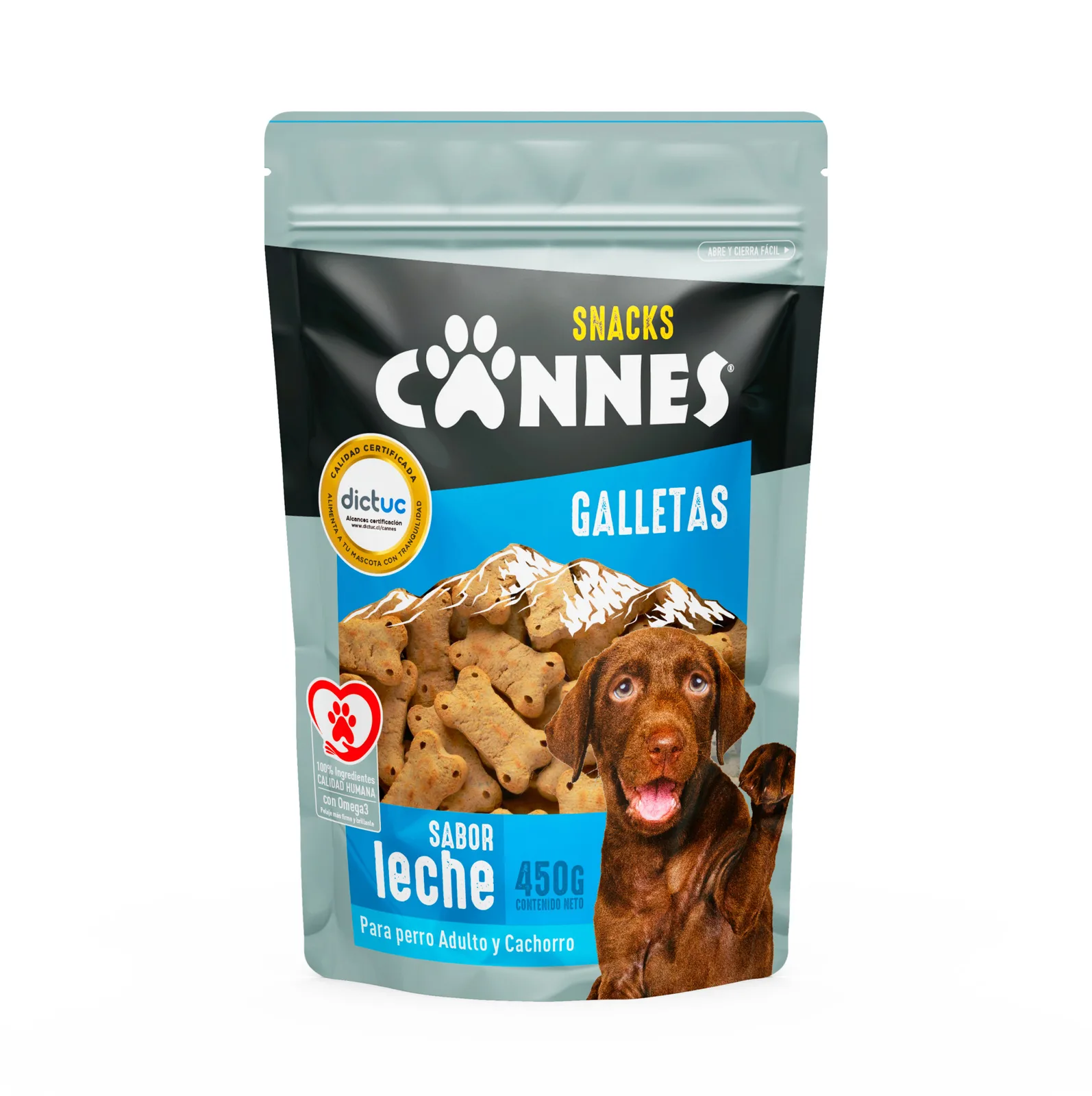 Galletas Cannes Leche Adulto y Cachorro