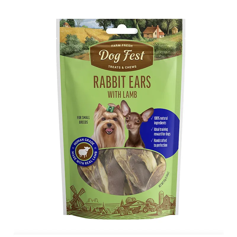 Snack Perro Dog Fest Orejas de Conejo con Cordero