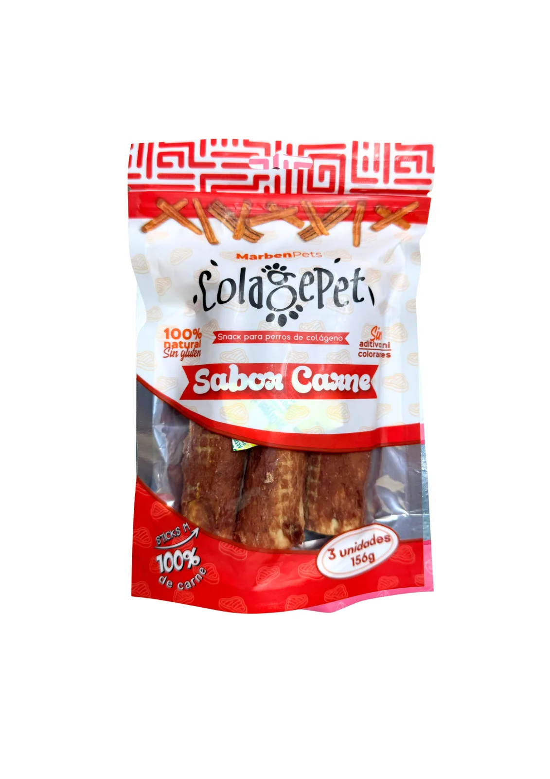 Snack para Perro Colagepet Carne 3 Unidades (CL03M)