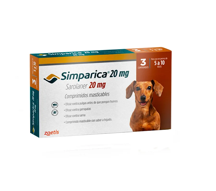 Simparica 20 MG 3 Tabletas