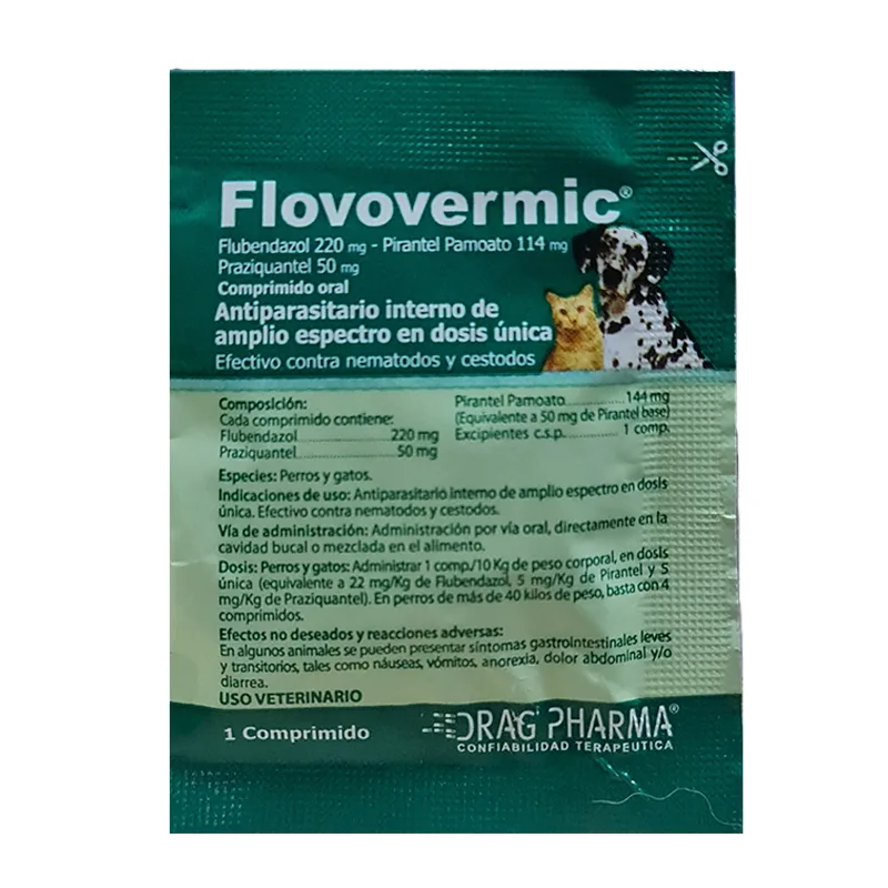 Flovovermic Perros y Gatos 1 Comprimido