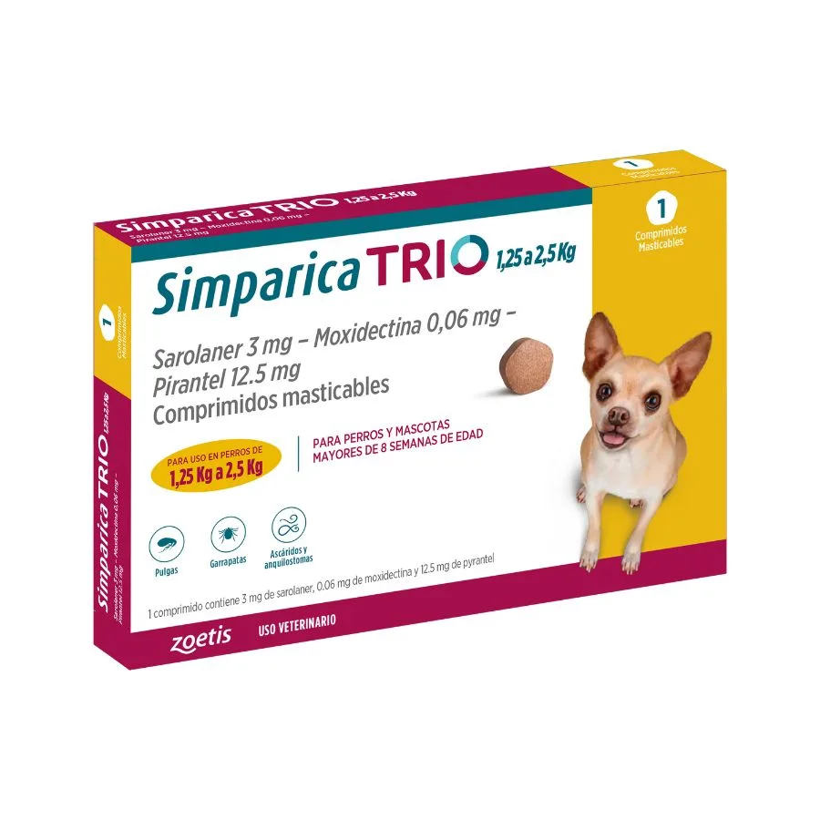 Simparica Trio 1 Comprimido 1.3 A
