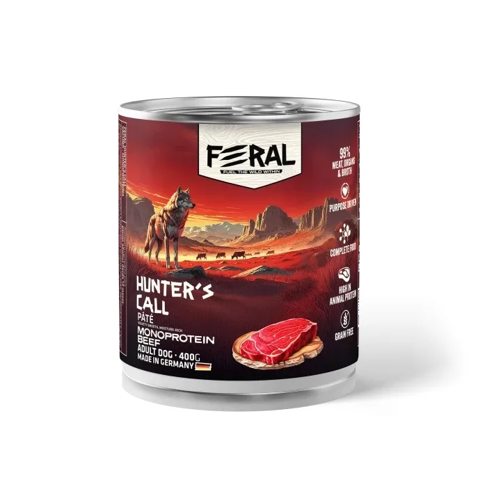 Lata Feral Perro Adulto Mono Protein Beef