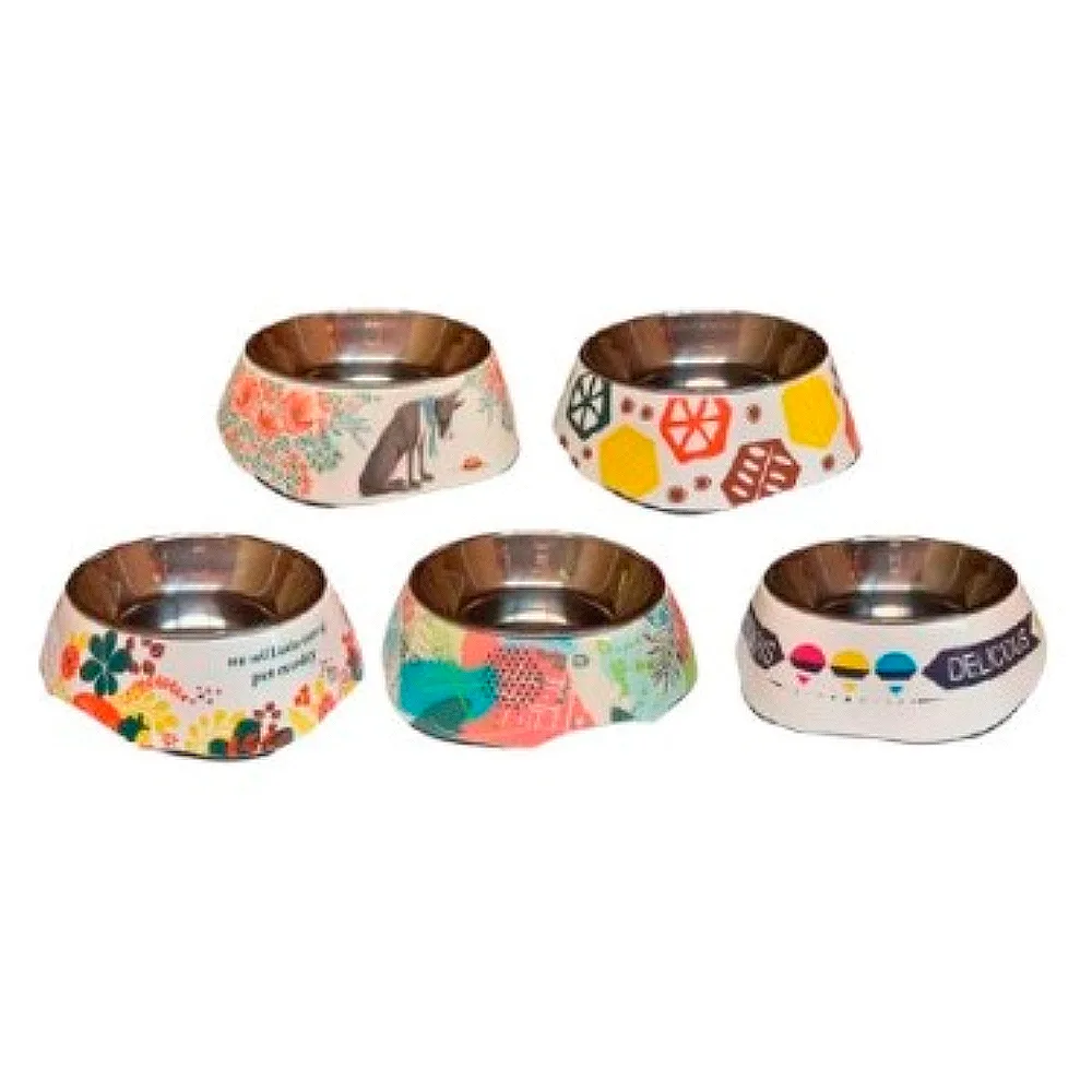 Plato Mascotas Melamina Acero Inoxidable (BO-3139A5)