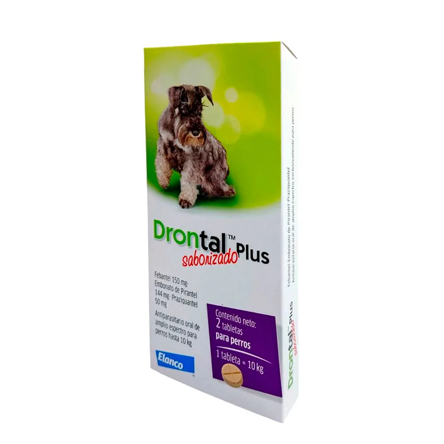 Antiparasitario Drontal Plus Perro (Hasta ) 2 Comprimidos