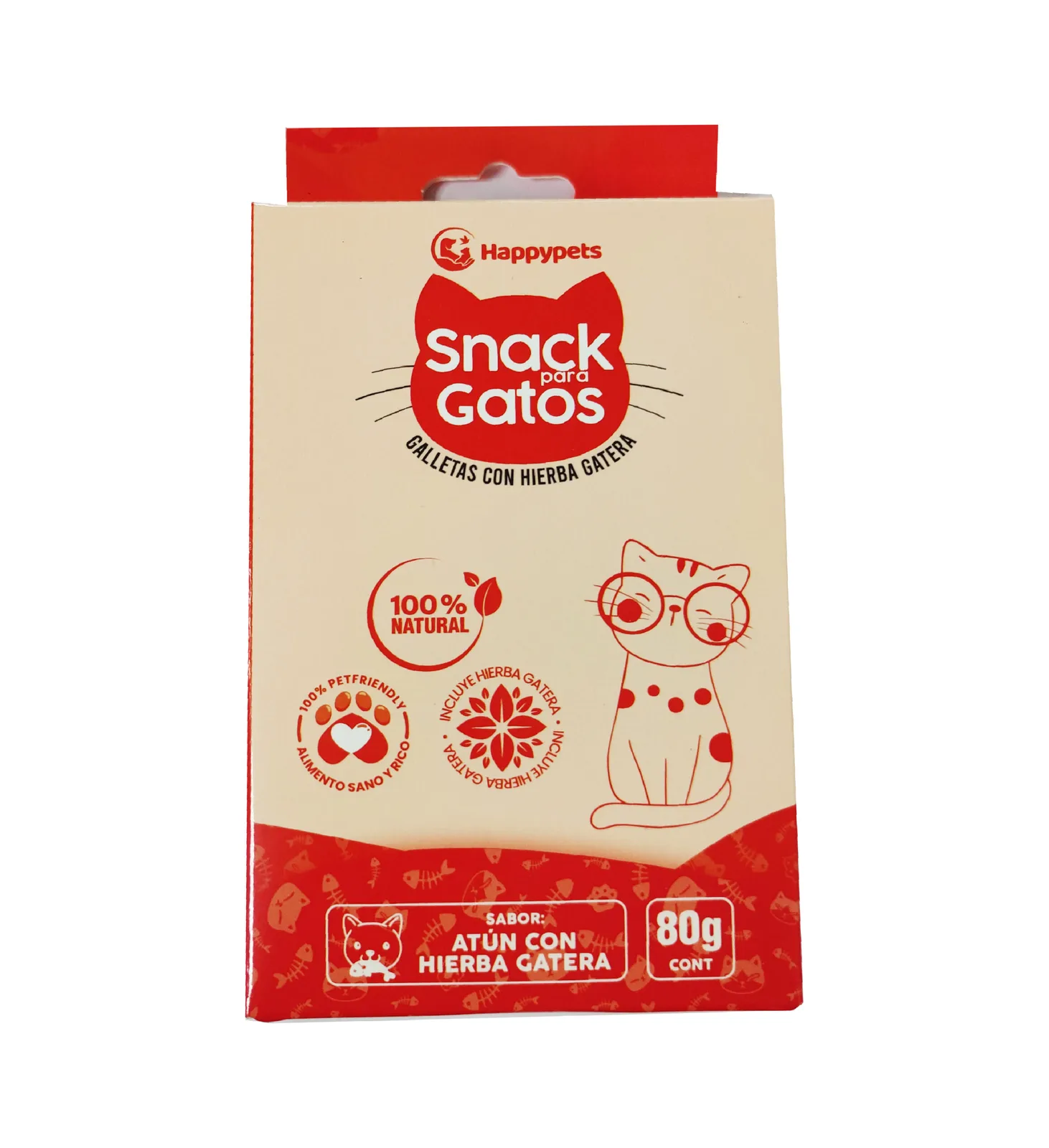 Galleta Snack Atún con Hierba Gatera Happy Pets