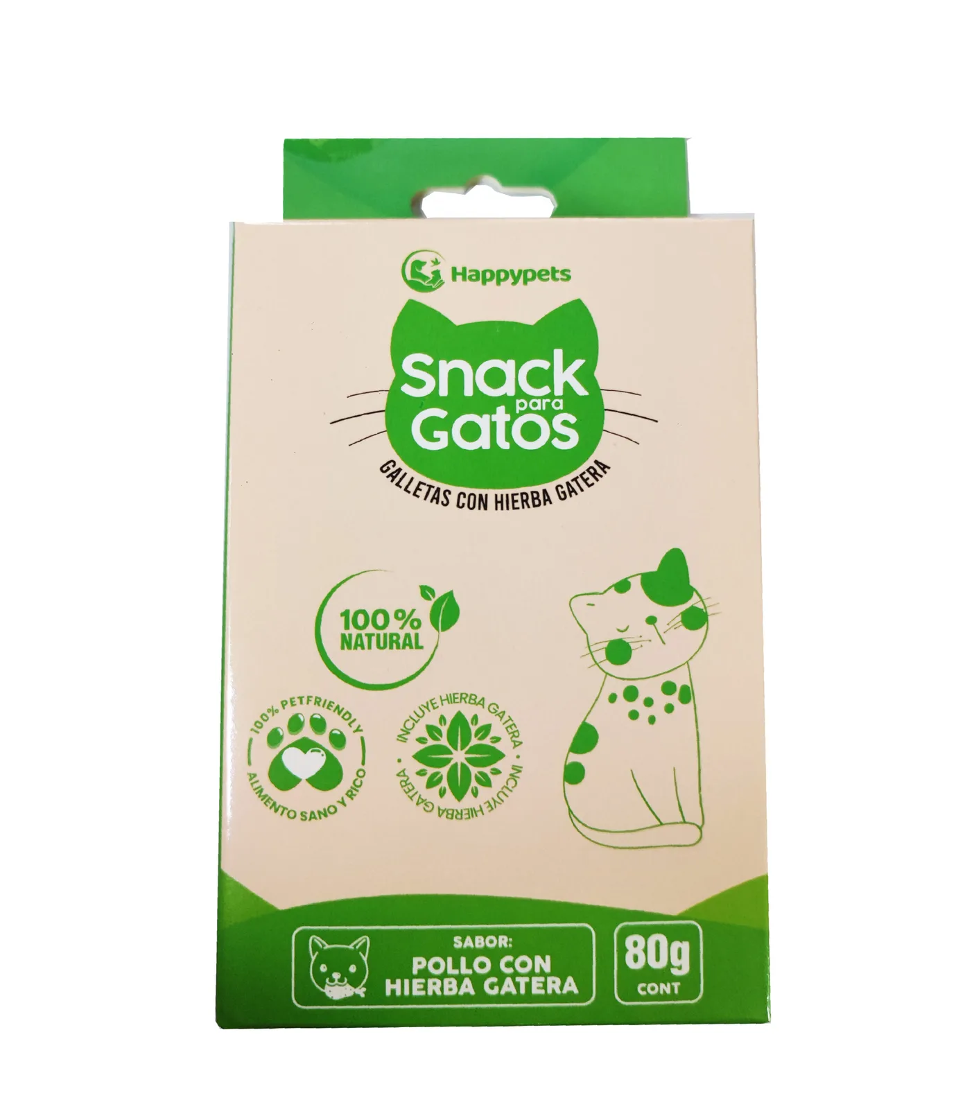 Galleta Snack Pollo con Hierba Gatera Happy Pets