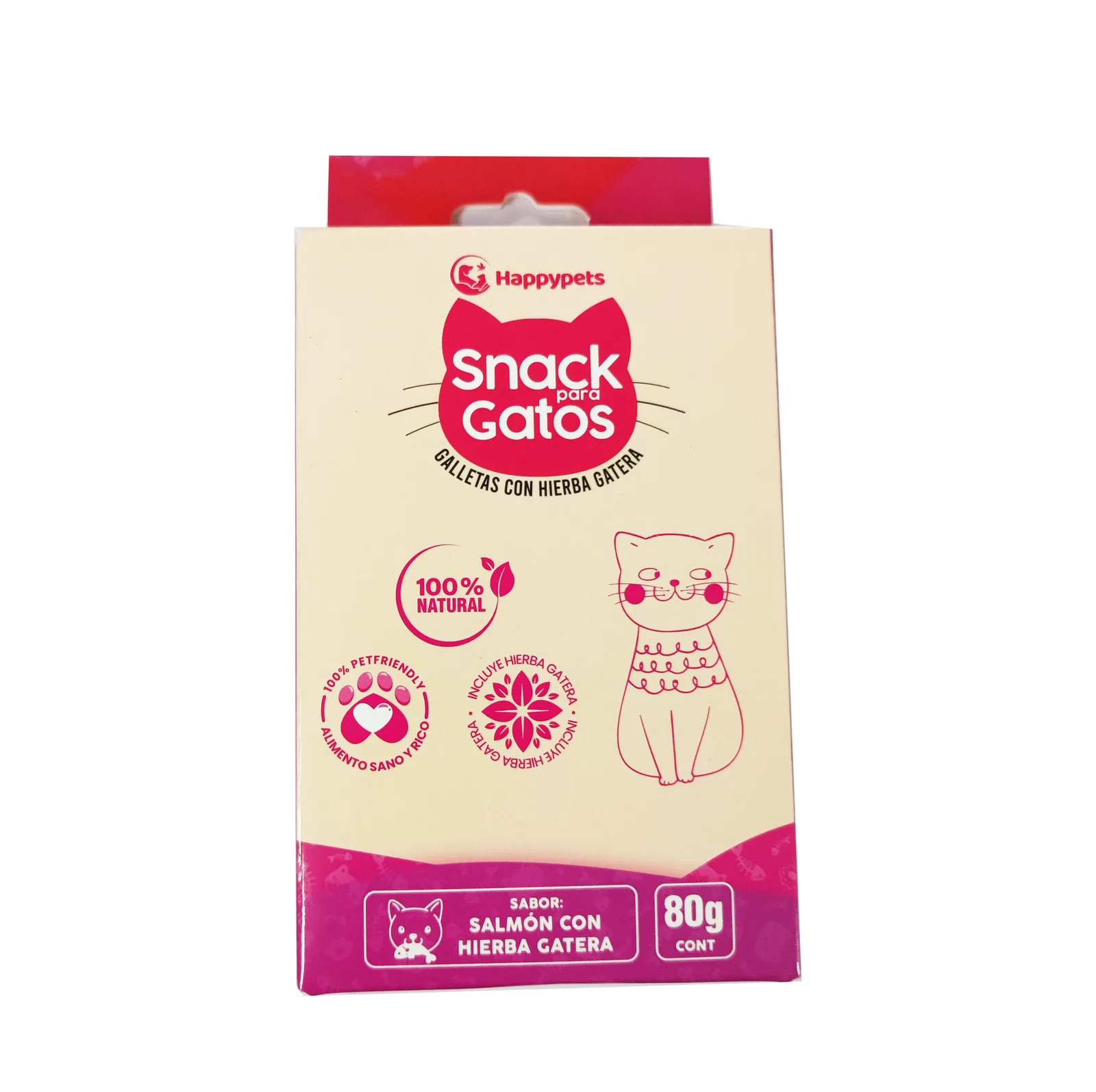 Galleta Snack Salmón con Hierba Gatera Happy Pets