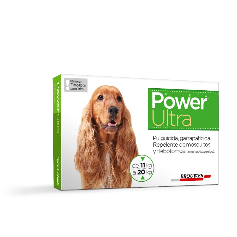 Pipeta Garrapaticida Power Ultra Forte Perro 11 a