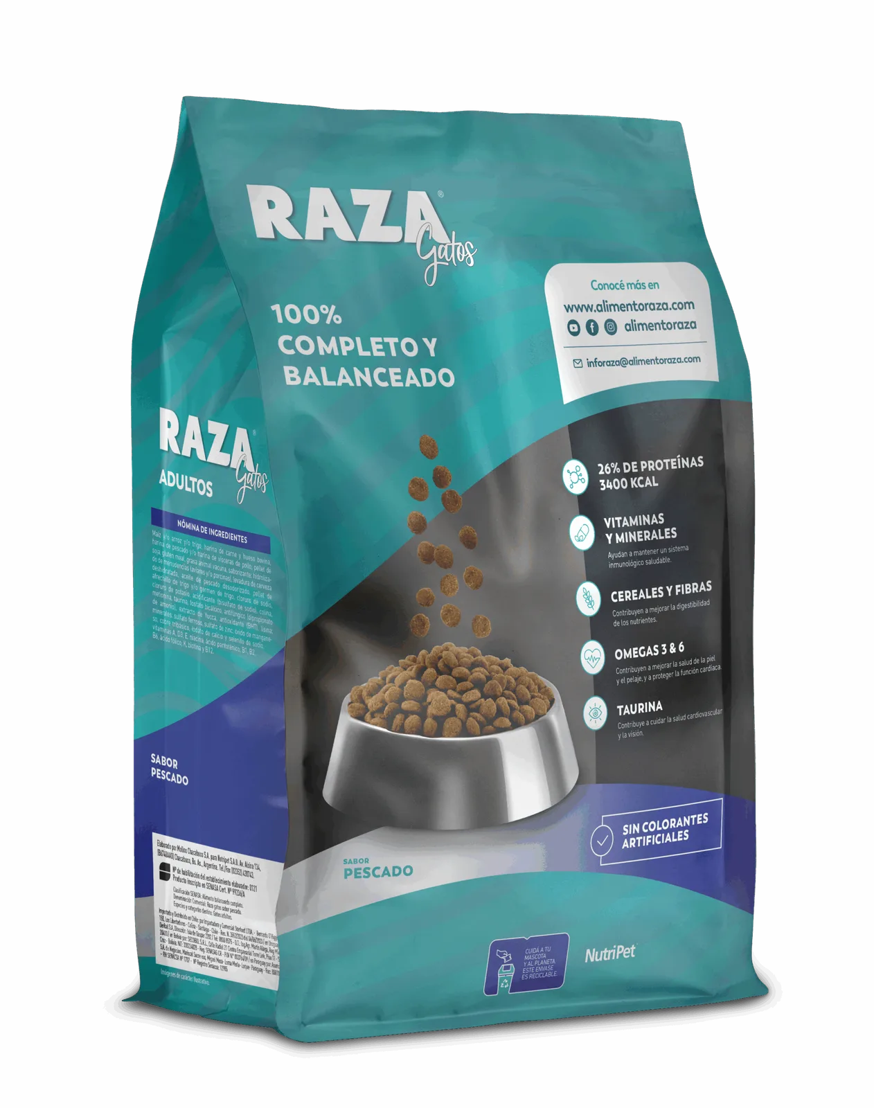 Raza Gato Pescado + de Regalo - Rico en Omega 3