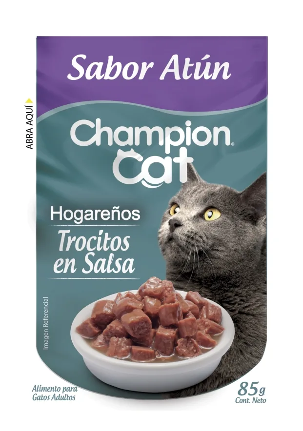 Caja Sachet Champion Cat Hogareño Atún 12x
