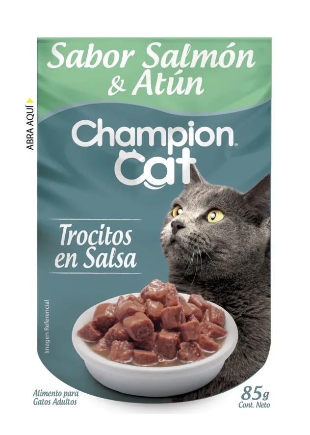 Caja Sachet Champion Cat Atún & Salmón 12x