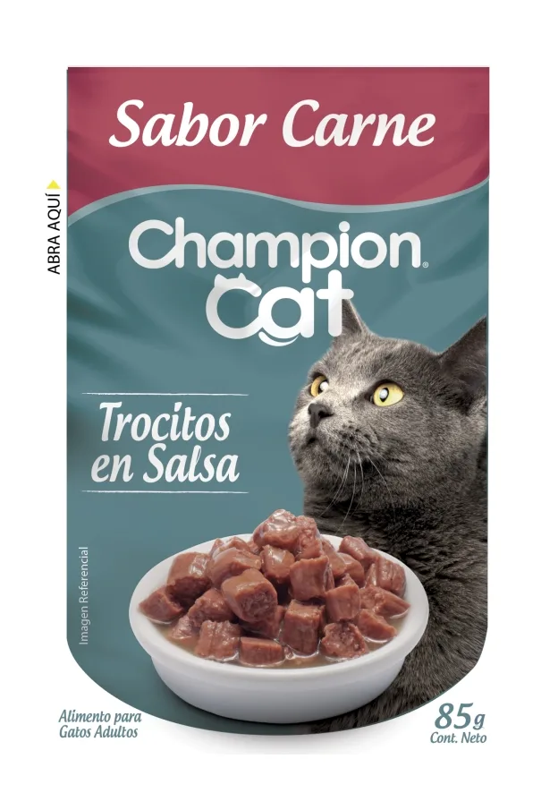 Caja Sachet Champion Cat Carne 12x