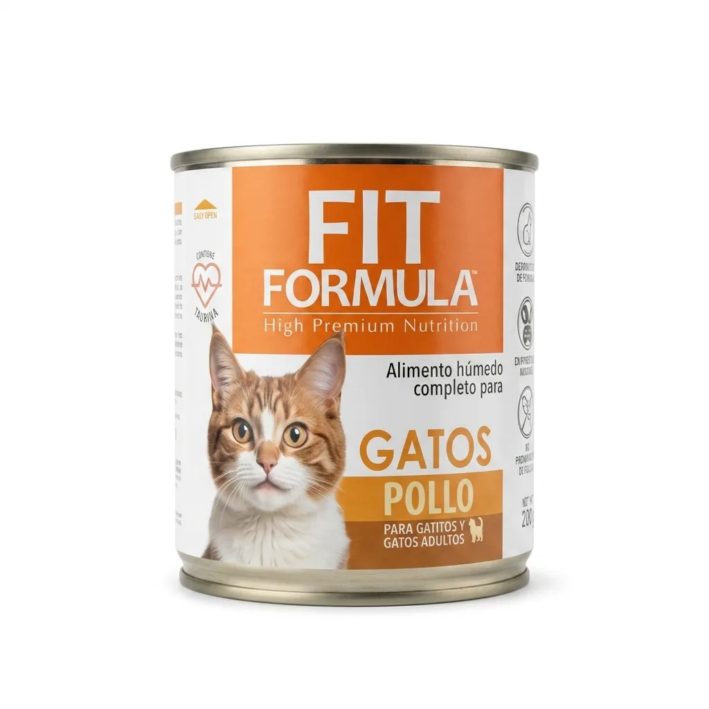 Lata Fit Formula Gato Pollo Unidad