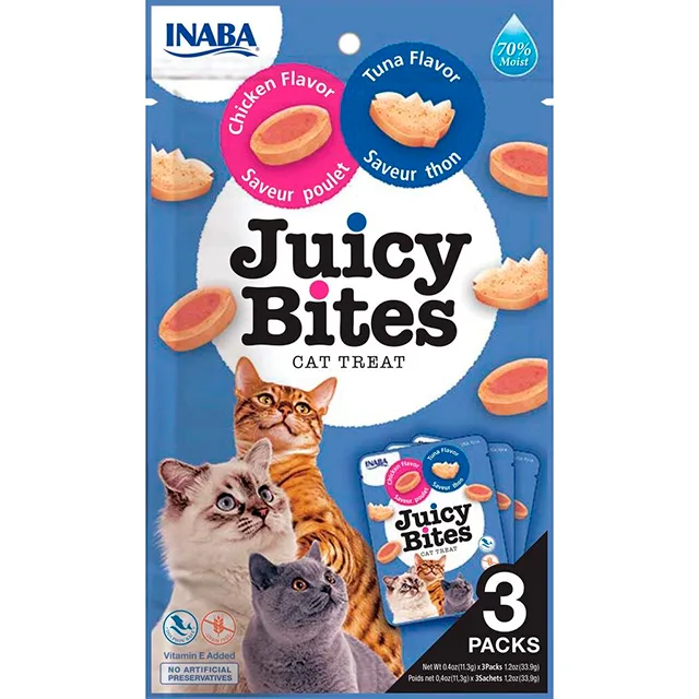 Snack Juicy Bites Chicken & Tuna Flavor