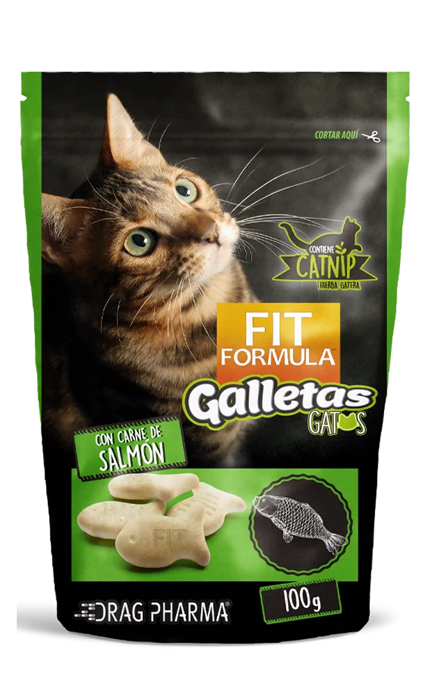 Fit Fórmula Galletas Salmón con Catnip