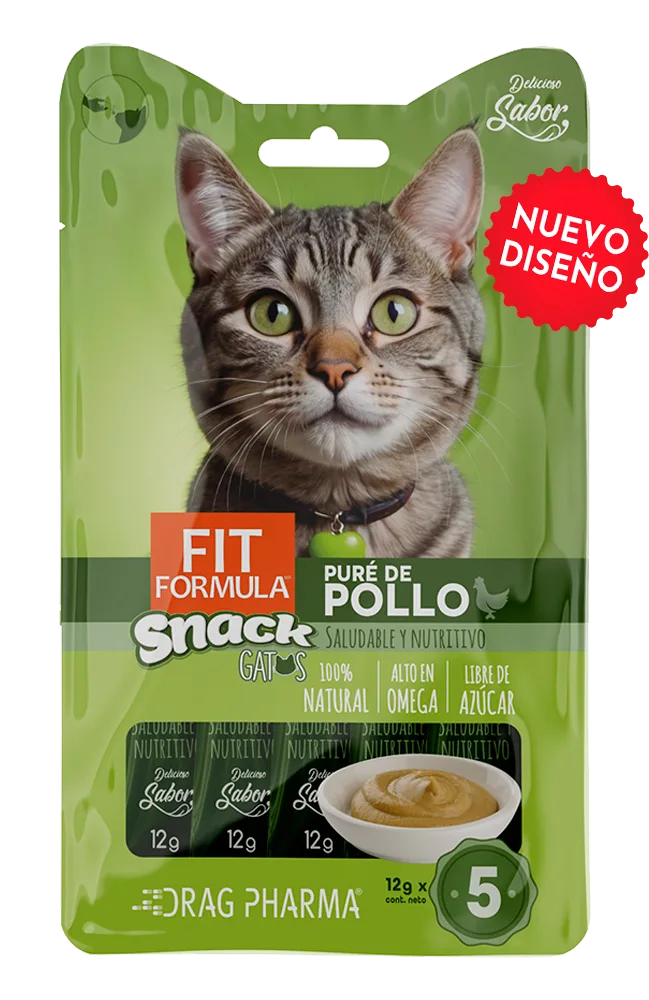 Fit Formula Gato Snack Puré de Pollo 4x