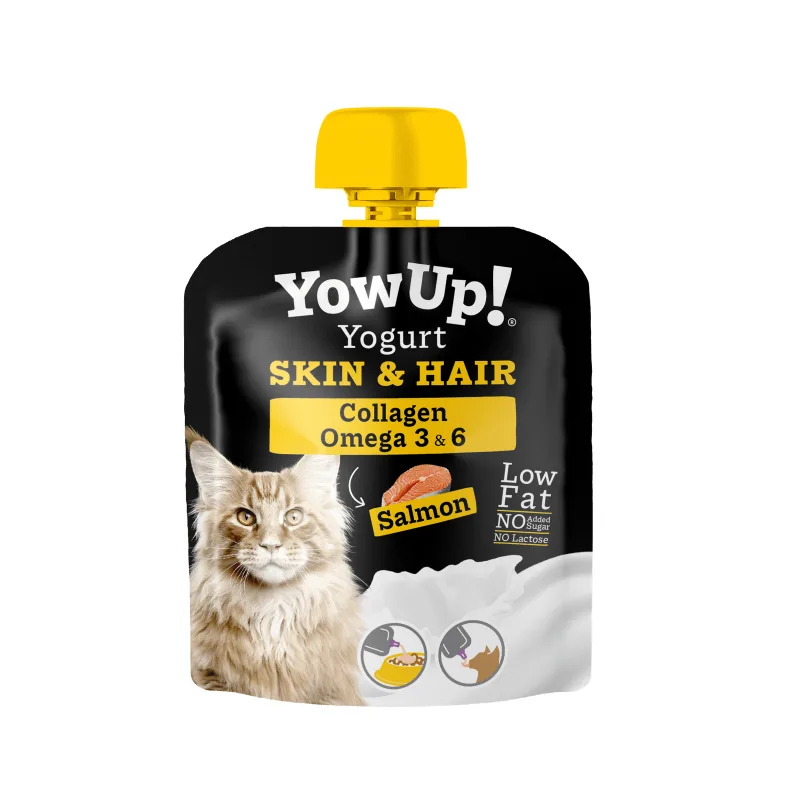 Snack Yogurt Skin & Hair Salmon Gato Yow Up