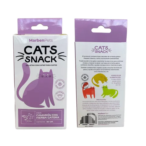Galletas Cats Snack Camaron & Hierba Gatera (CK1027)