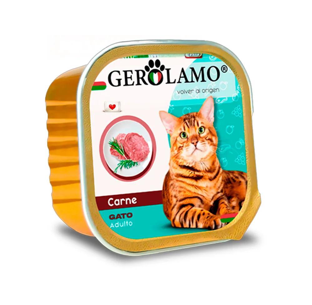 Gerolamo Gato Pate Carne Unidad