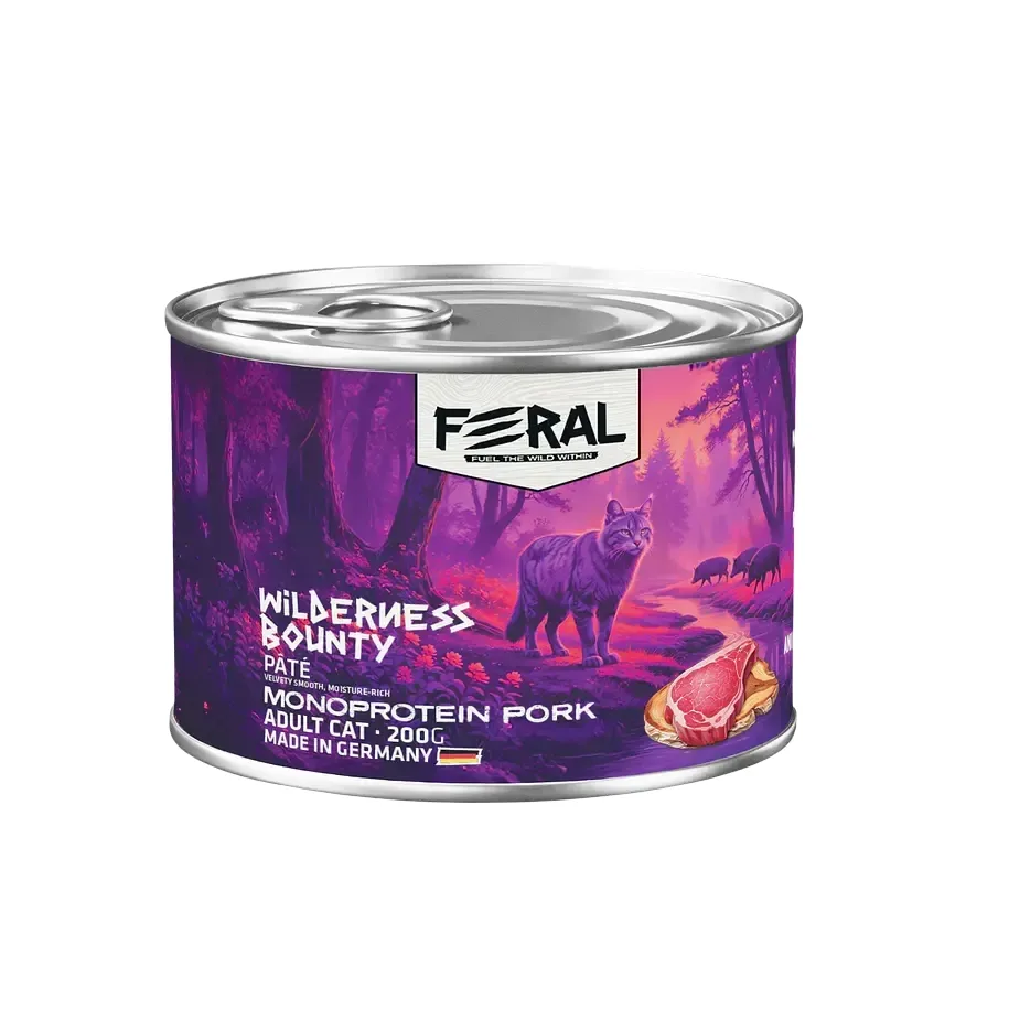 Lata Feral Gato Adulto Mono Protein Pork