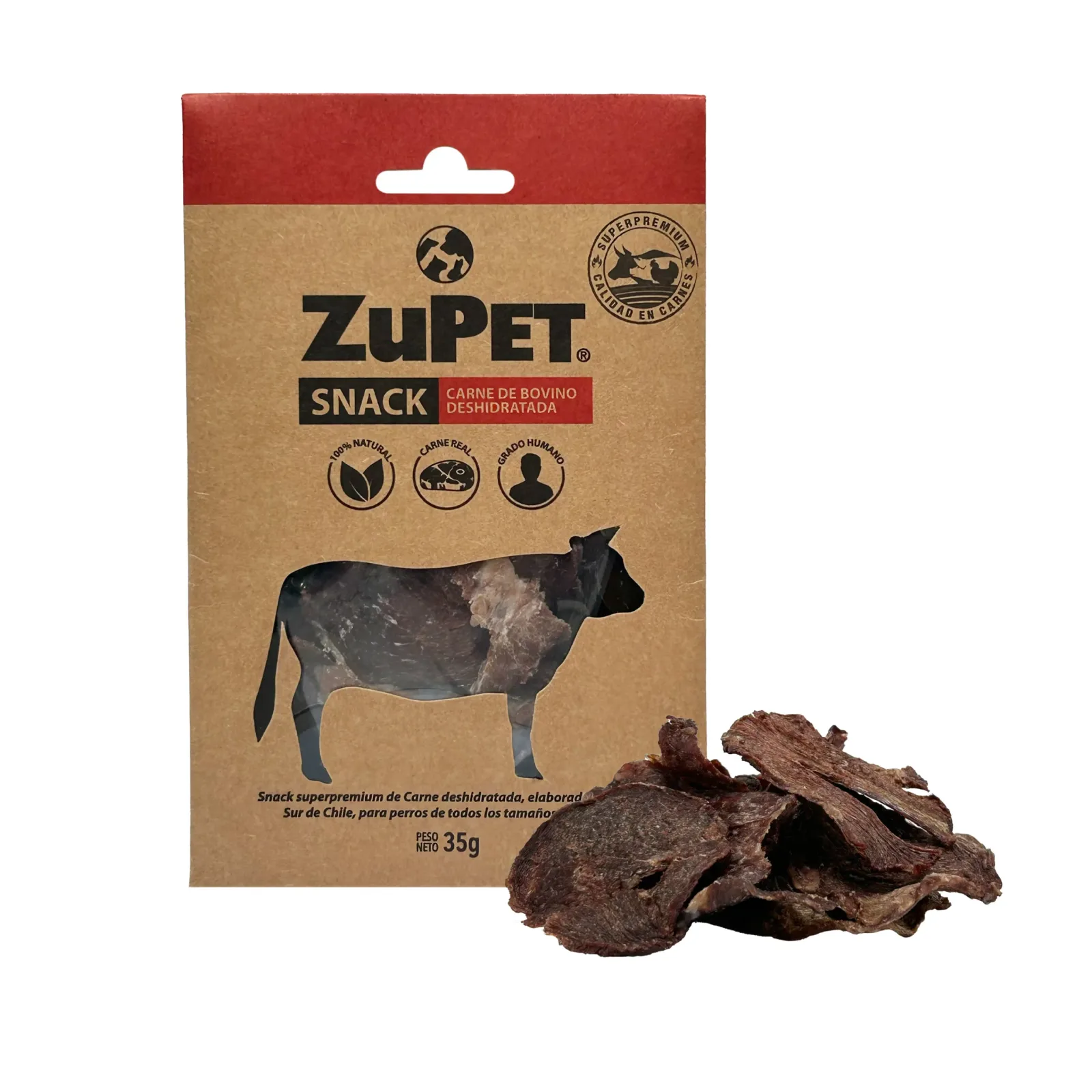 Snack Perro ZuPet Deshidratado Carne de Bovino