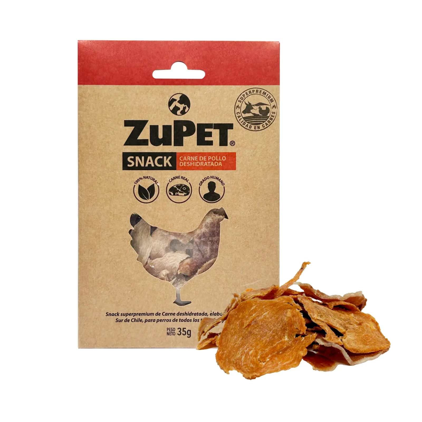 Snack Perro ZuPet Deshidratado Pollo