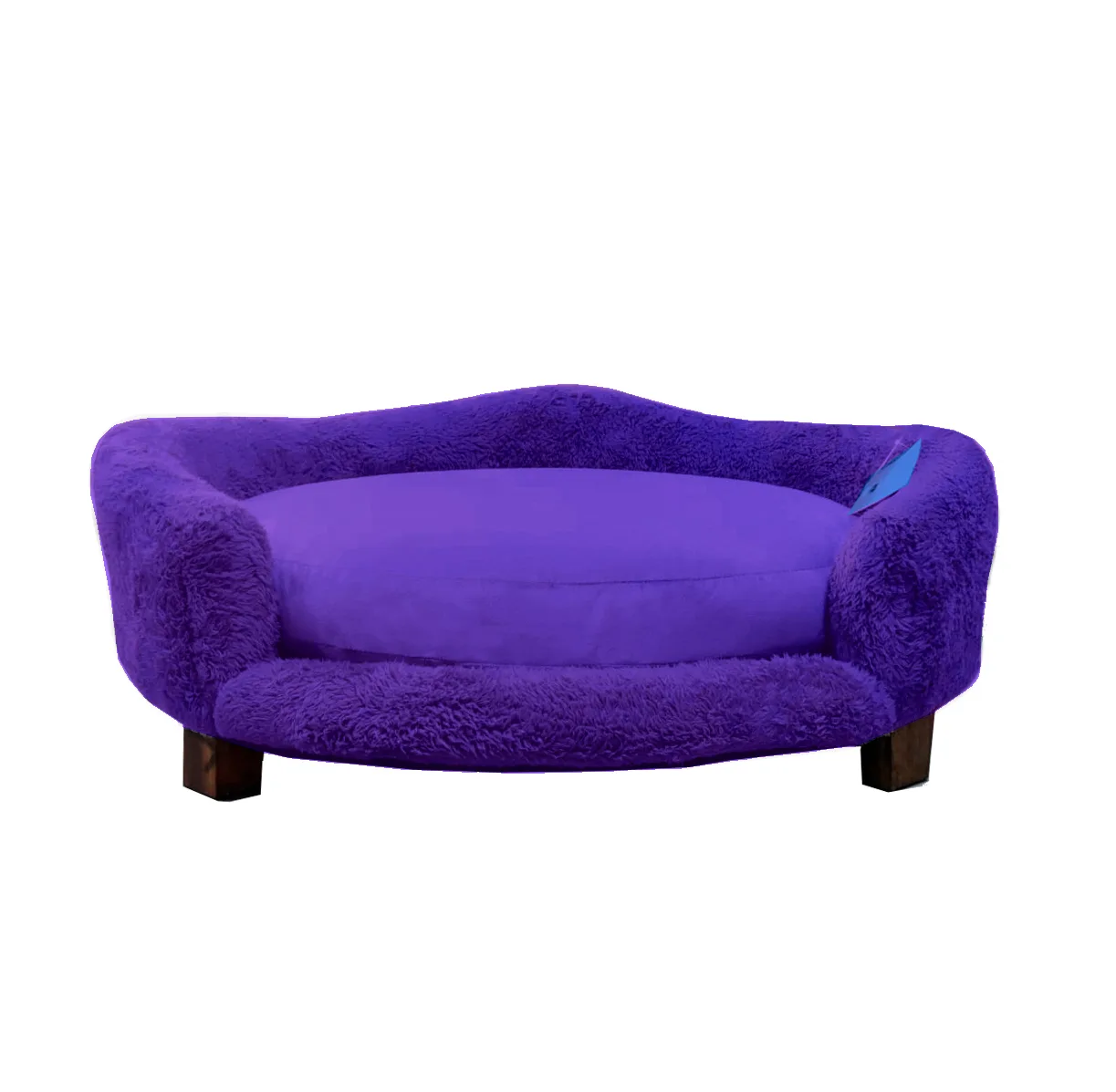 Cama Sofa Mascotas de Lujo Ovalado Morado Talla M