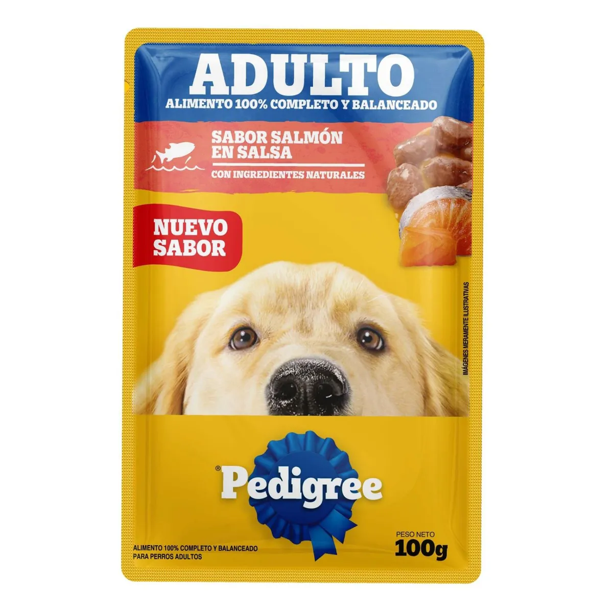 Sachet Pedigree Salmón 100grs x 12 unidades